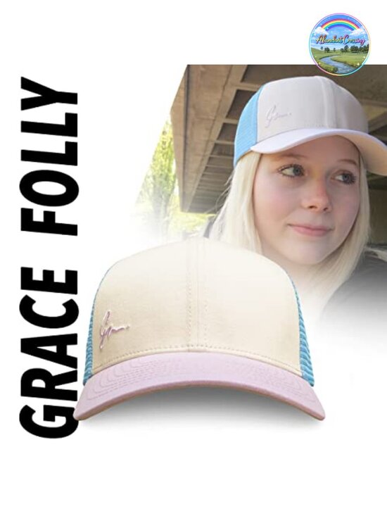 Women\'s Trucker Hat Snapback Baseball Cap Summer Breathable Adjustable Sun